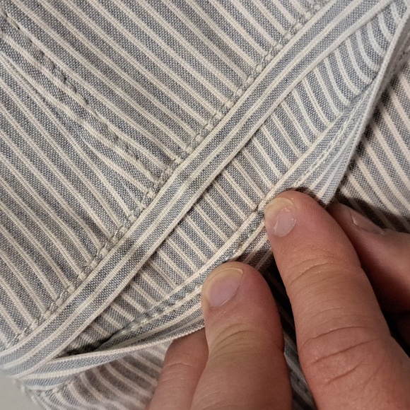 Armani Exchange cotton and wool grey and white striped casual blazer - Picture 10 of 10